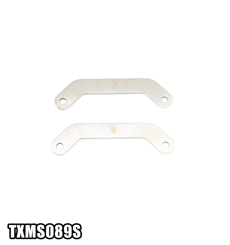 STAINLESS STEEL FRONT+REAR BULKHEAD TIE BAR TXMS089S FOR 1/10 TRAXXAS MAXX 4WD MONSTER TRUCK 89076-4